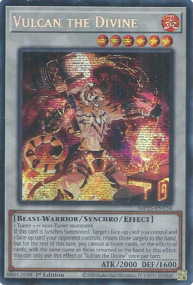 Vulcan the Divine (MP25-EN134) - Prismatic Secret Rare