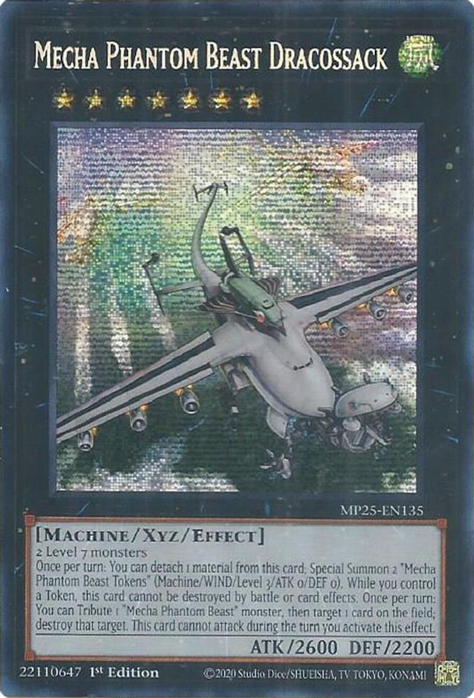 Mecha Phantom Beast Dracossack (MP25-EN135) - Prismatic Secret Rare