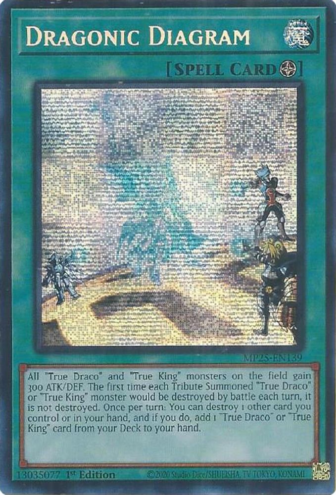 Dragonic Diagram (MP25-EN139) - Prismatic Secret Rare