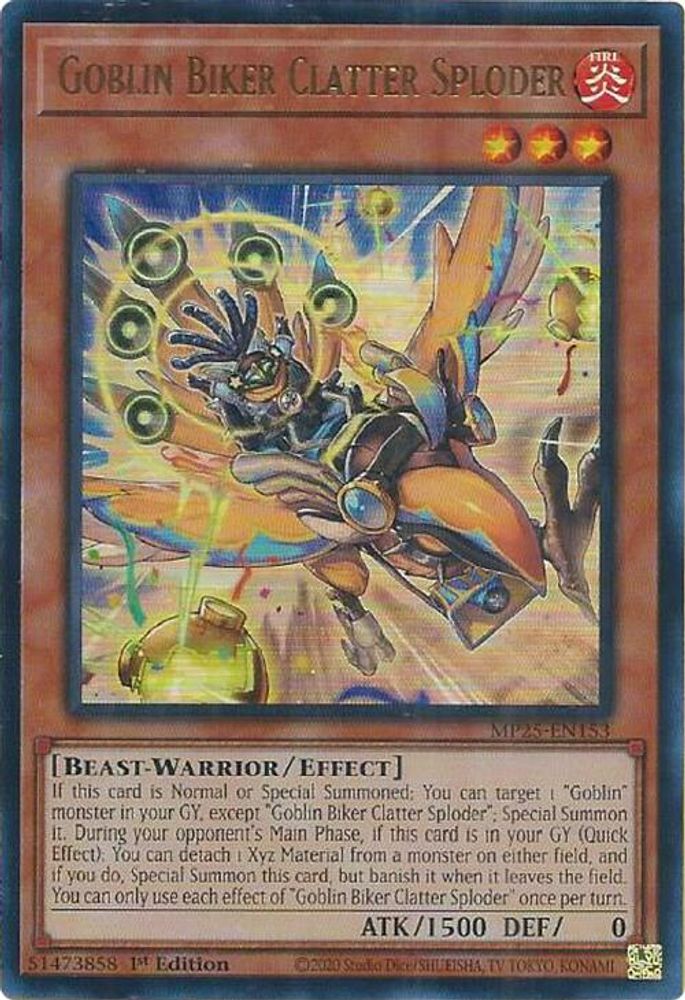 Goblin Biker Clatter Sploder (MP25-EN153) - Ultra Rare