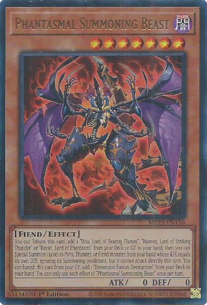 Phantasmal Summoning Beast (MP25-EN156) - Ultra Rare