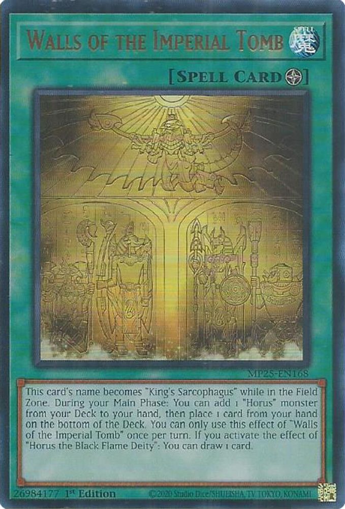 Walls of the Imperial Tomb (MP25-EN168) - Ultra Rare