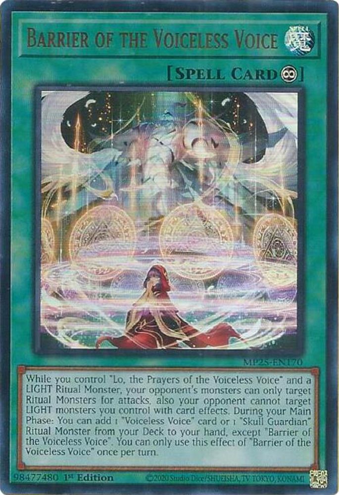 Barrier of the Voiceless Voice (MP25-EN170) - Ultra Rare