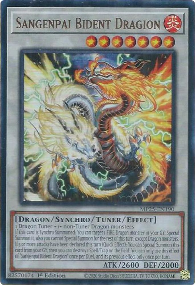 Sangenpai Bident Dragion (MP25-EN190) - Ultra Rare