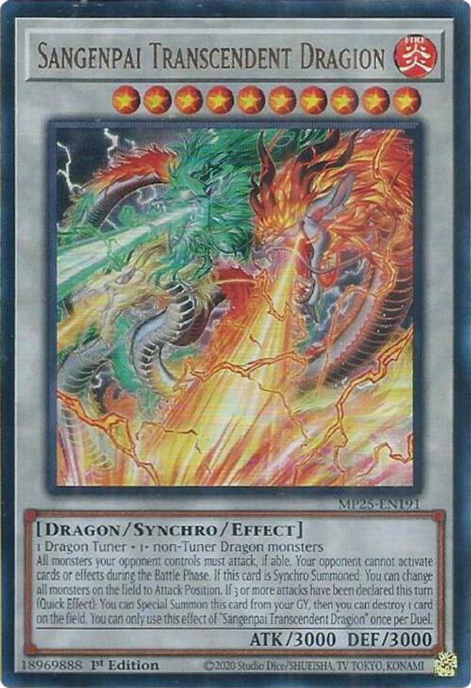 Sangenpai Transcendent Dragion (MP25-EN191) - Ultra Rare