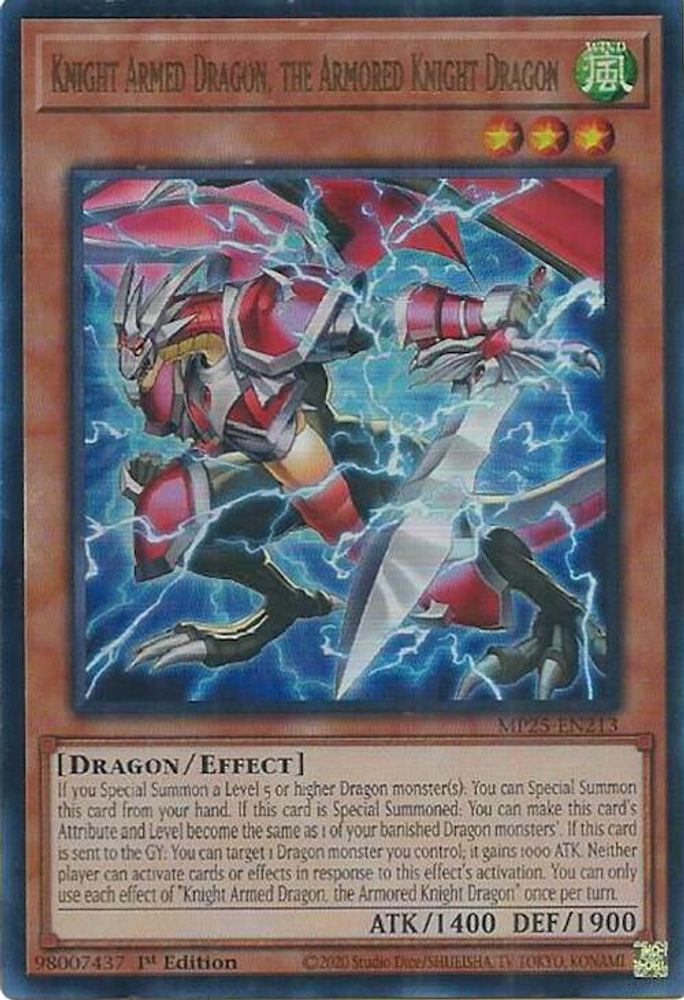 Knight Armed Dragon, the Armored Knight Dragon (MP25-EN213) - Ultra Rare