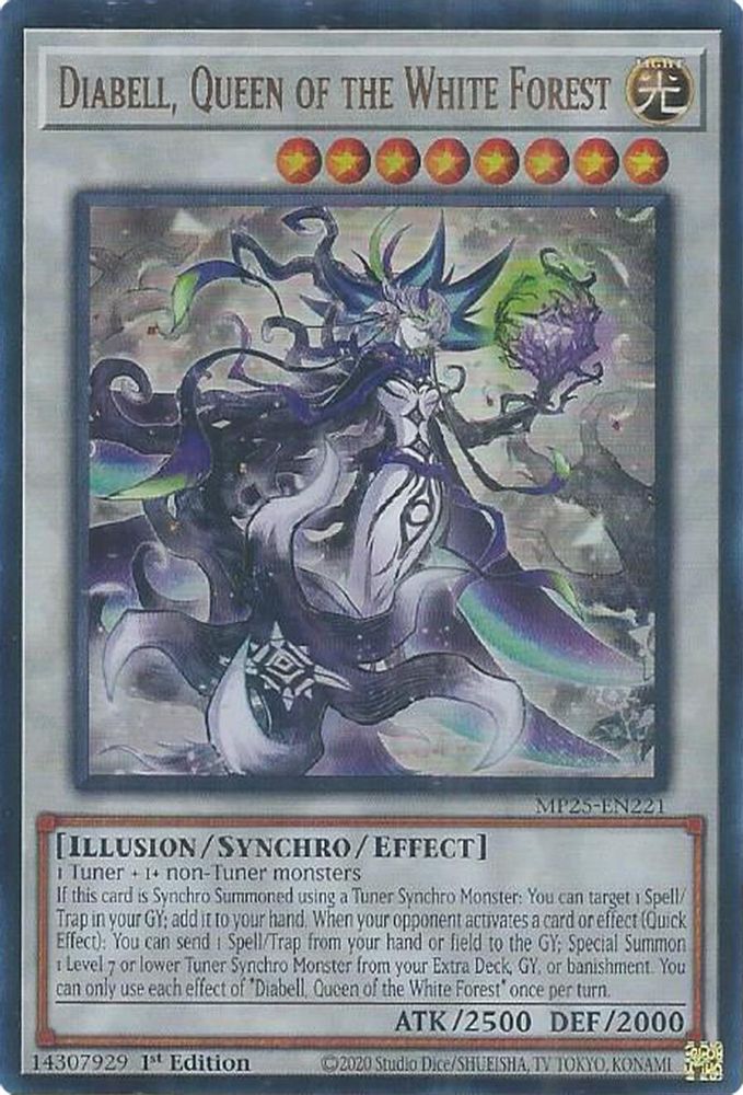 Diabell, Queen of the White Forest (MP25-EN221) - Ultra Rare