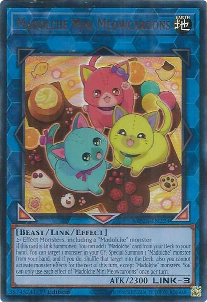 Madolche Mini Meowcaroons (MP25-EN224) - Ultra Rare