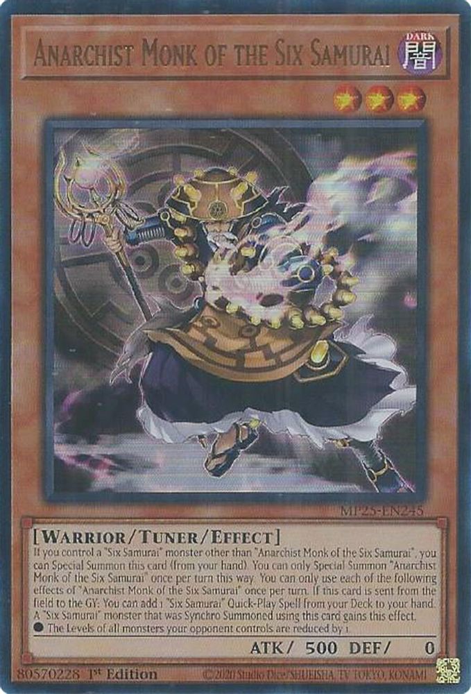 Anarchist Monk of the Six Samurai (MP25-EN245) - Ultra Rare