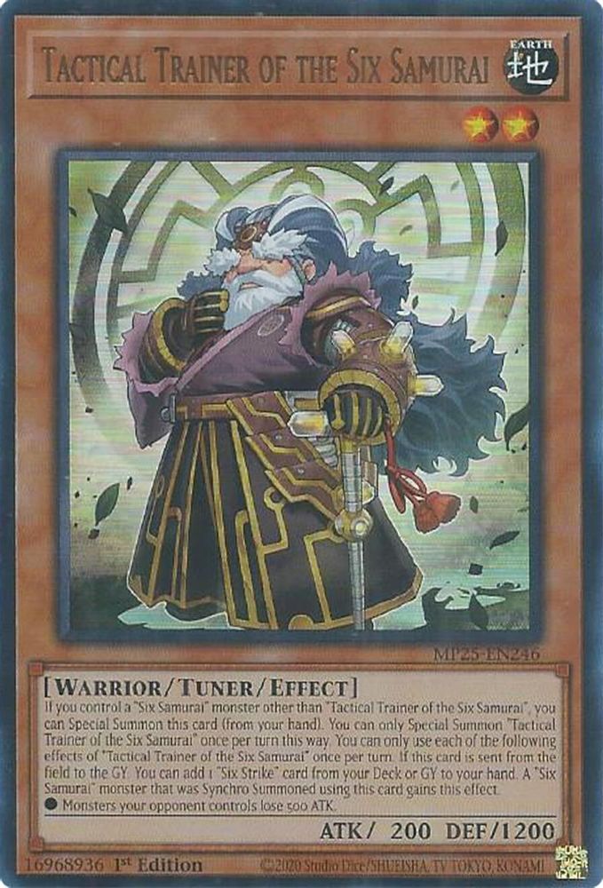 Tactical Trainer of the Six Samurai (MP25-EN246) - Ultra Rare