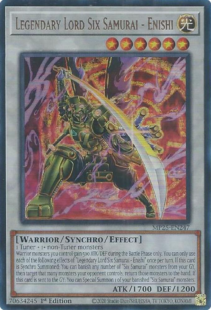 Legendary Lord Six Samurai - Enishi (MP25-EN247) - Ultra Rare