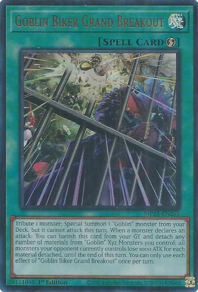 Goblin Biker Grand Breakout (MP25-EN251) - Ultra Rare