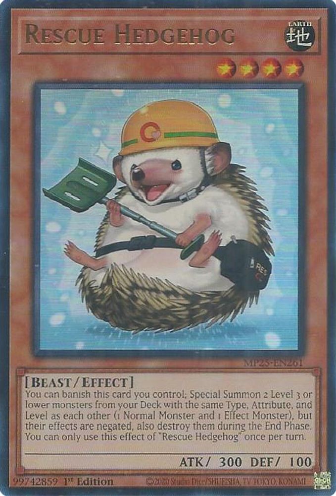 Rescue Hedgehog (MP25-EN261) - Ultra Rare