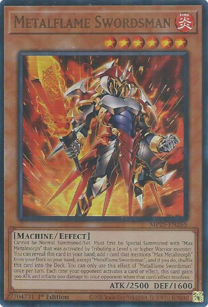 Metalflame Swordsman (MP25-EN265) - Ultra Rare