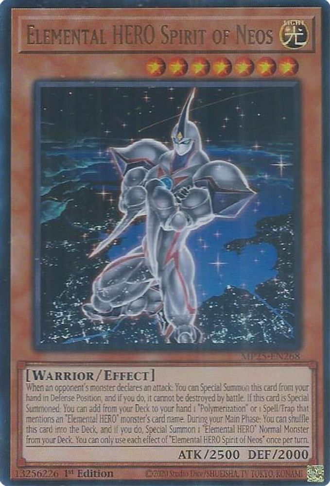 Elemental HERO Spirit of Neos (MP25-EN268) - Ultra Rare