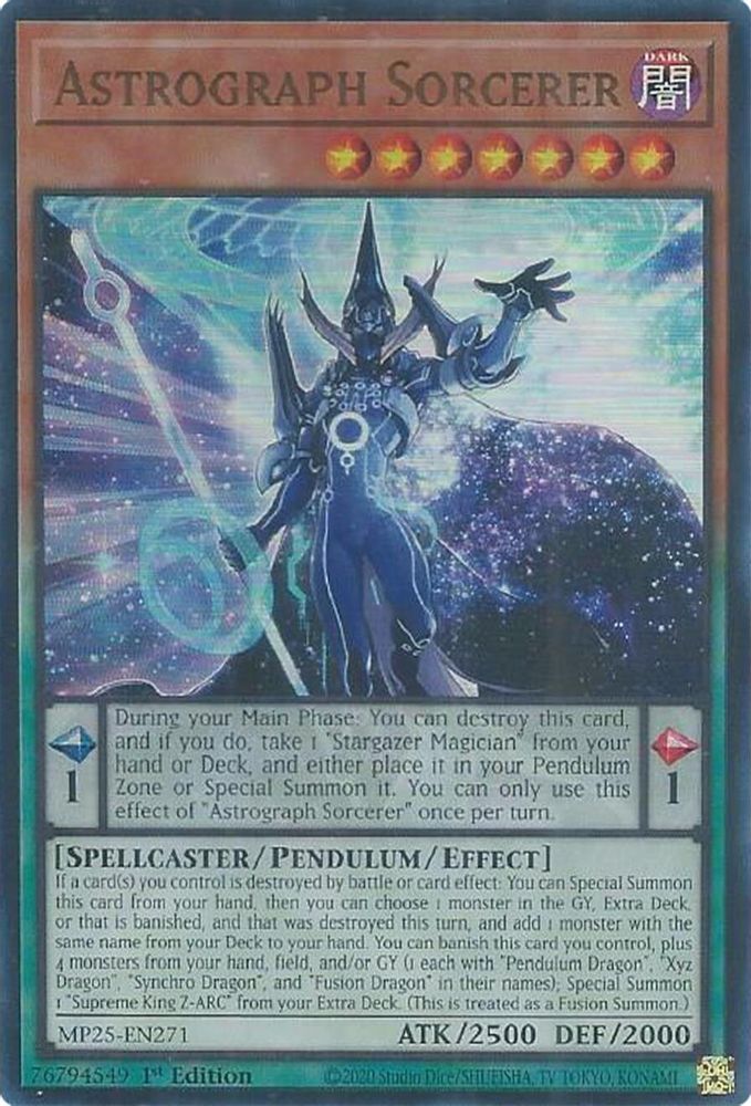 Astrograph Sorcerer (MP25-EN271) - Ultra Rare