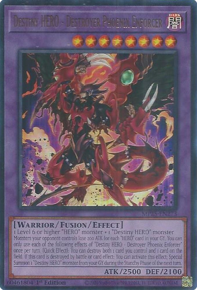 Destiny HERO - Destroyer Phoenix Enforcer (MP25-EN273) - Ultra Rare