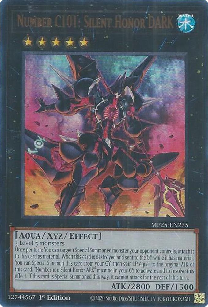 Number C101: Silent Honor DARK (MP25-EN275) - Ultra Rare