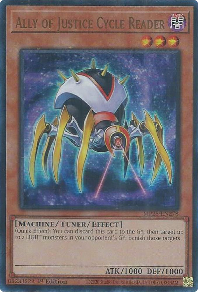 Ally of Justice Cycle Reader (MP25-EN278) - Ultra Rare