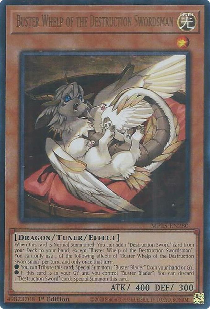 Buster Whelp of the Destruction Swordsman (MP25-EN280) - Ultra Rare