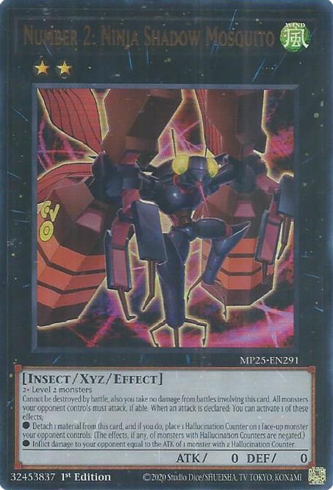 Number 2: Ninja Shadow Mosquito (MP25-EN291) - Ultra Rare
