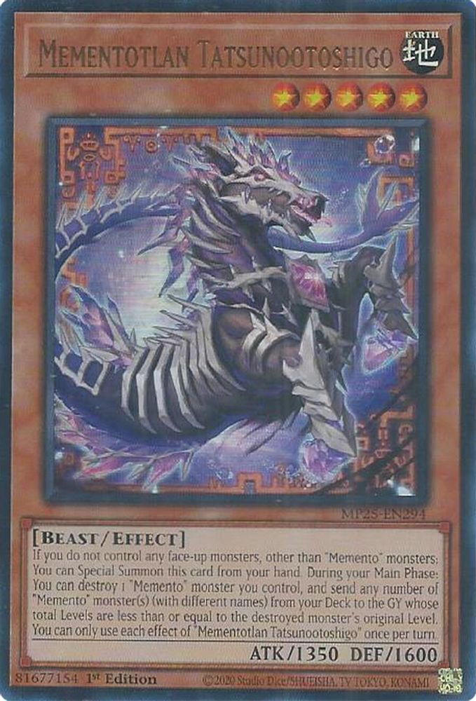 Mementotlan Tatsunootoshigo (MP25-EN294) - Ultra Rare