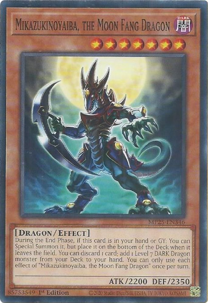Mikazukinoyaiba, the Moon Fang Dragon (MP25-EN346) - Common