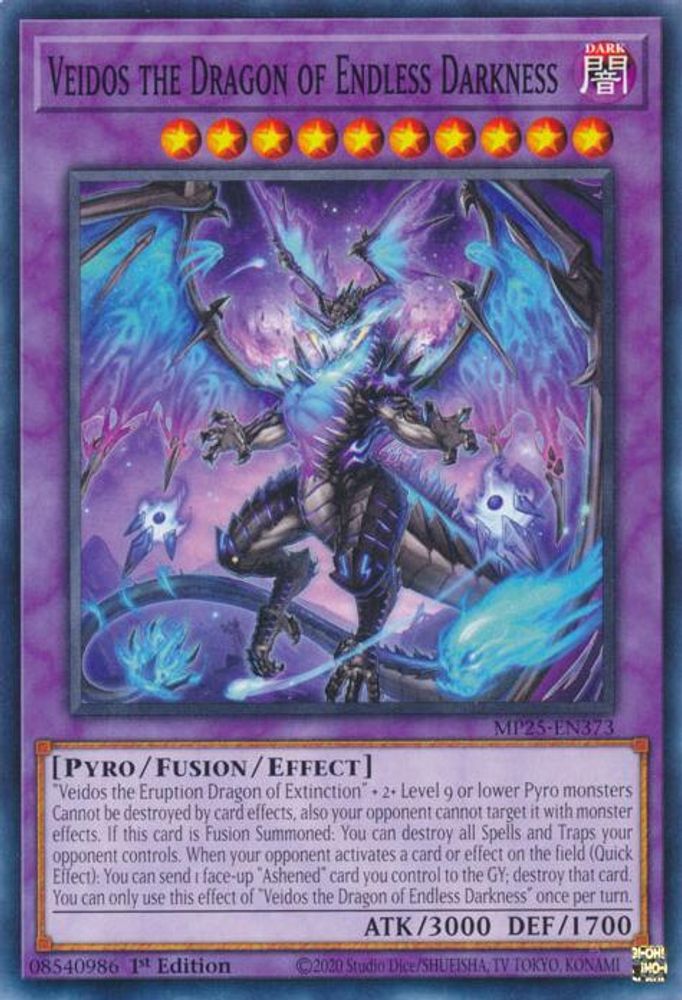Veidos the Dragon of Endless Darkness (MP25-EN373) - Common