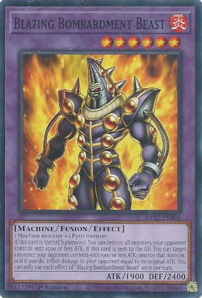 Blazing Bombardment Beast (MP25-EN406) - Common