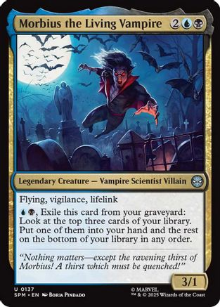 Morbius the Living Vampire (SPM-137) - Marvel's Spider-Man Foil