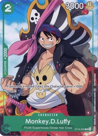 Monkey.D.Luffy (Welcome Pack Vol. 2) (ST16-005) - Common