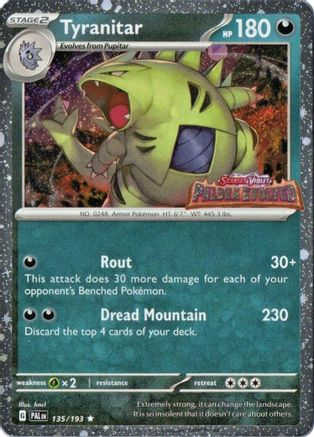 Tyranitar (Paldea Evolved Stamp) 135  - Holofoil - Promo