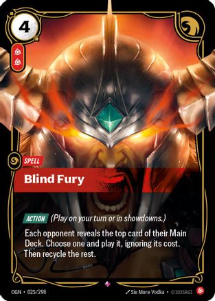 Blind Fury (025/298) - Origins