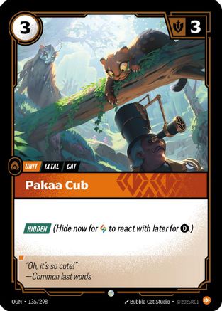 Pakaa Cub (135/298) - Origins
