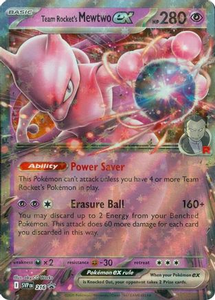 Team Rocket's Mewtwo ex 216  - Holofoil - Promo