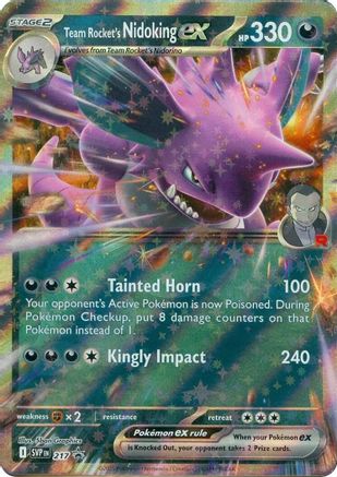 Team Rocket's Nidoking ex 217  - Holofoil - Promo