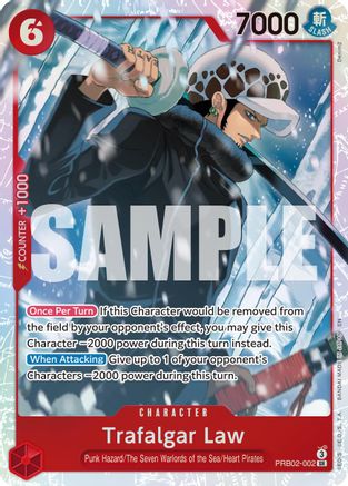 Trafalgar Law - PRB02-002 (PRB02-002) - Super Rare
