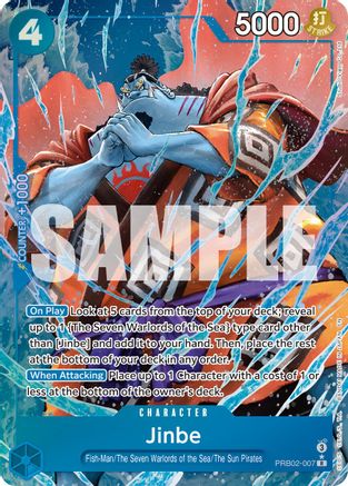 Jinbe - PRB02-007(Alternate Art) (PRB02-007) - Rare