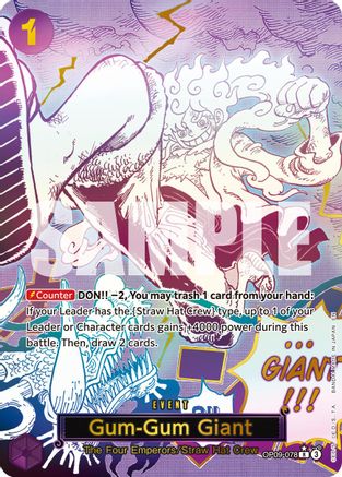 Gum-Gum Giant (Alternate Art) (OP09-078) - Rare