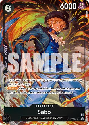 Sabo - PRB02-014 (Alternate Art) (PRB02-014) - Premium Booster -The Best- Vol. 2 Foil