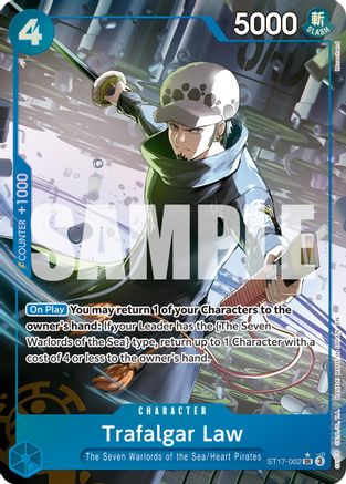 Trafalgar Law - ST17-002 (Alternate Art) (ST17-002) - Super Rare