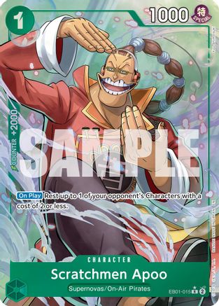 Scratchmen Apoo - EB01-015 (Alternate Art) (EB01-015) - Rare