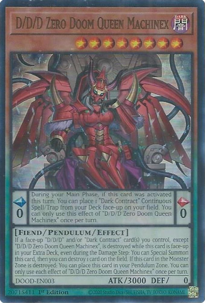 D/D/D Zero Doom Queen Machinex (DOOD-EN003) - Ultra Rare