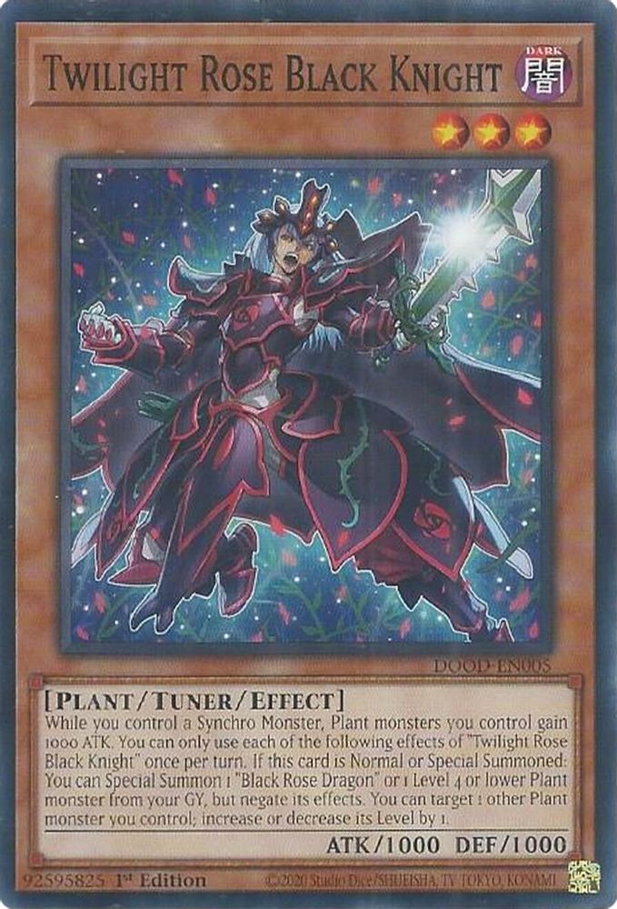Twilight Rose Black Knight (DOOD-EN005) - Common