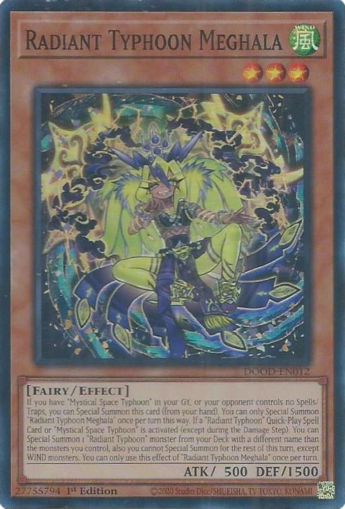 Radiant Typhoon Meghala (DOOD-EN012) - Super Rare