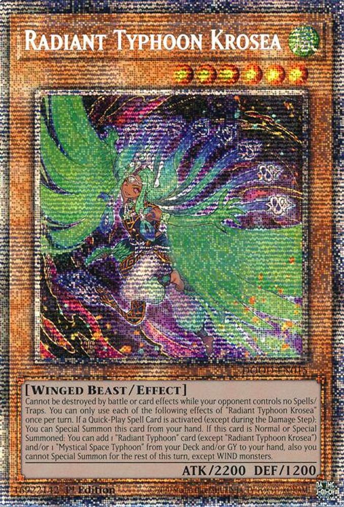 Radiant Typhoon Krosea (Starlight Rare) (DOOD-EN015) - Starlight Rare