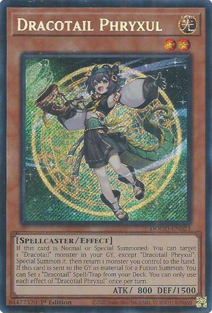 Dracotail Phryxul (DOOD-EN023) - Secret Rare