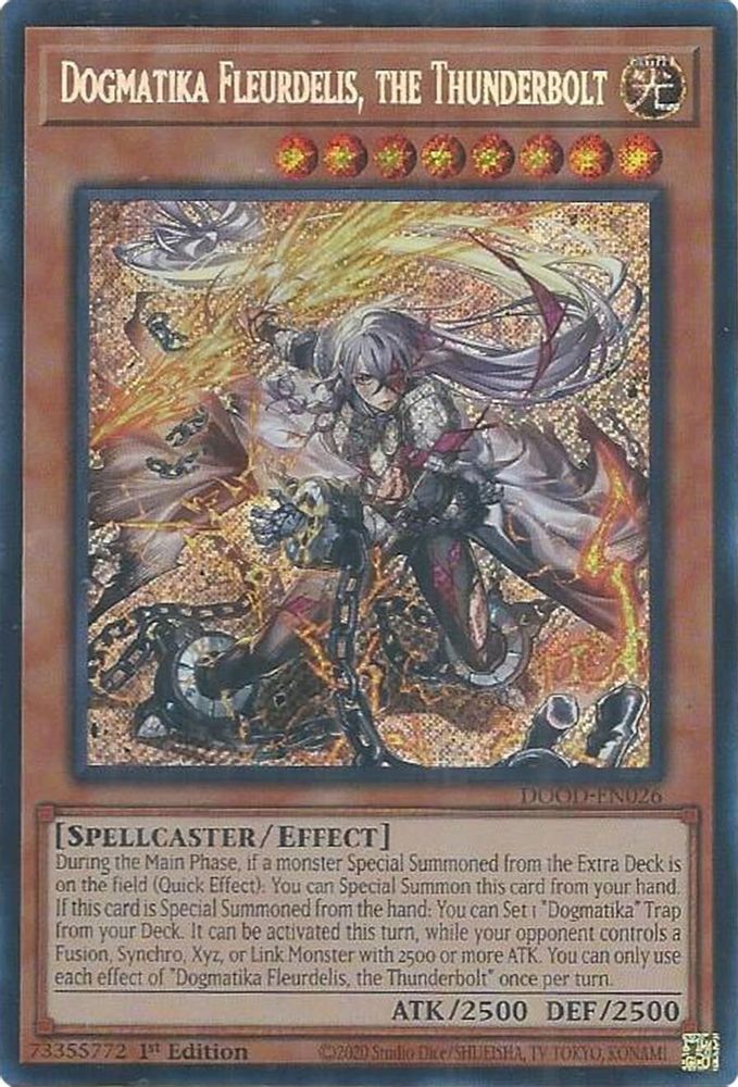 Dogmatika Fleurdelis, the Thunderbolt (DOOD-EN026) - Secret Rare