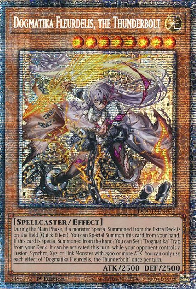 Dogmatika Fleurdelis, the Thunderbolt (Starlight Rare) (DOOD-EN026) - Starlight Rare