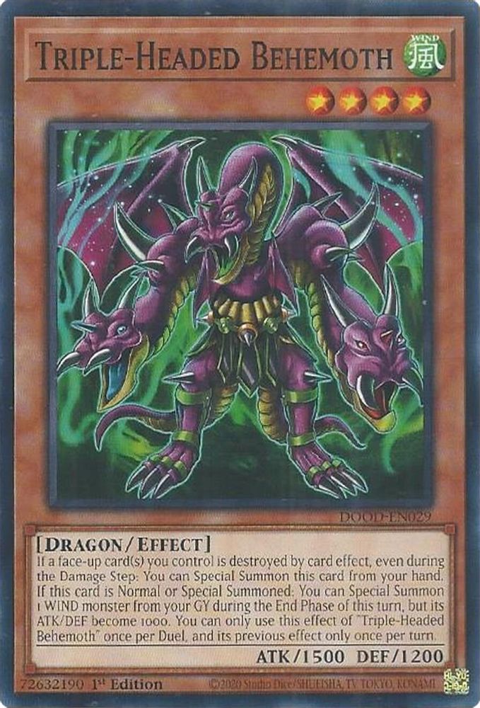 Triple-Headed Behemoth (DOOD-EN029) - Common